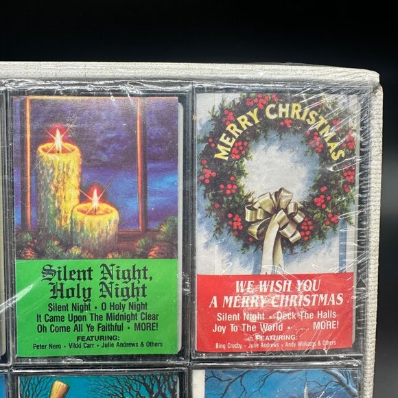 Vintage Christmas Cassette Tapes Nelsons Sampler 1991 Set of 8 Classic Songs - Picture 5 of 10